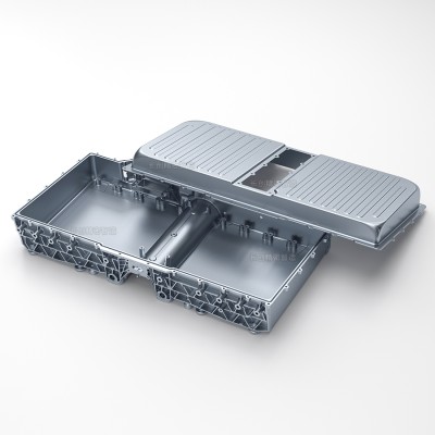 高强镁合金一体压铸新能源汽车电池舱壳体外壳压铸件轻量化散热效率